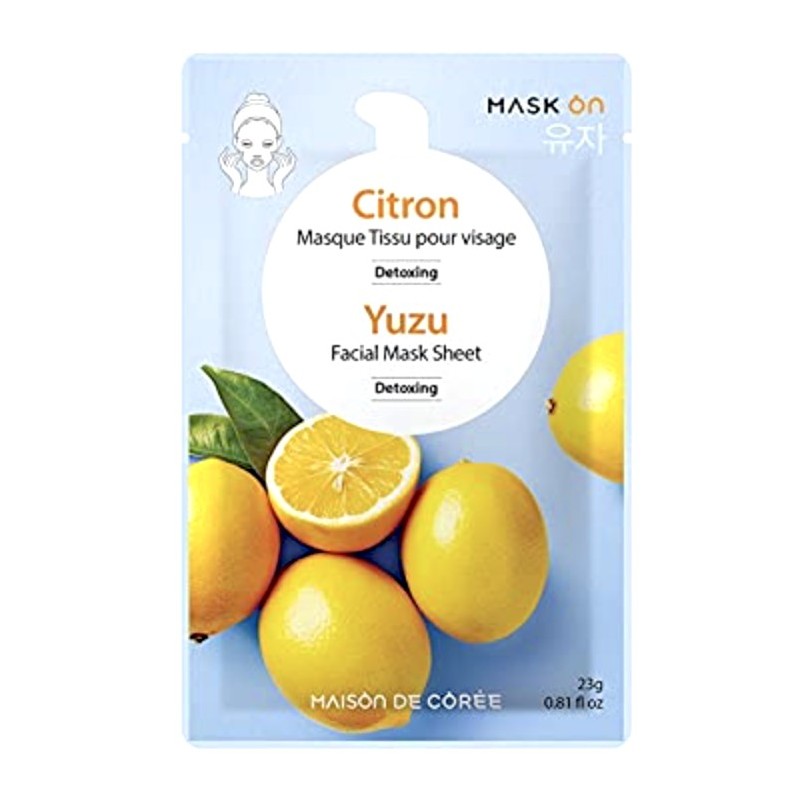 Masque coréen visage au YUZU Masque coréen visage au YUZU